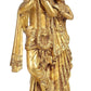 Brass Radha Krishna Idol Radha Krishna Playing with Flutes Height 10.5 Inch