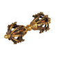 Tibetan Buddhist Nine Pronged Small Dorje in Brass Handmade, Length : 17 cm