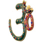 Brass OM Wall Hanging Sculpture (Height: 5 Inch) (Multicolor 2)