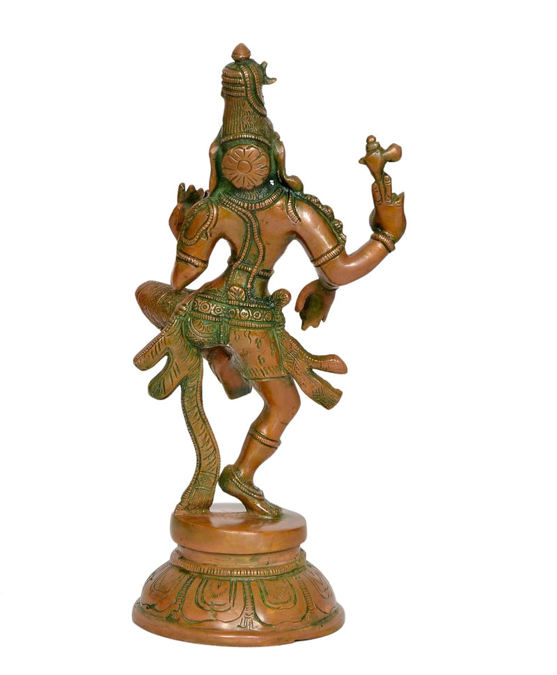 Brass Shiva and Parvati Ardhanarishvara Murti Religious Statue for Home Temple Decor (Height : 12 inch)