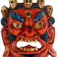 Mahakala Wall Hanging Mask (Tibetan Buddhist Deity) Height : 8 Inches