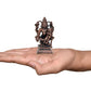 Copper Lakshmi Narasimha Statue for Home Temple Office Mandir, (Height: 3 Inch)