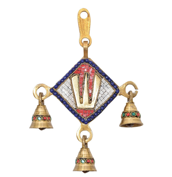 Brass Wall Hanging Balaji Idol (Height: 8 Inch) Entryway Setting