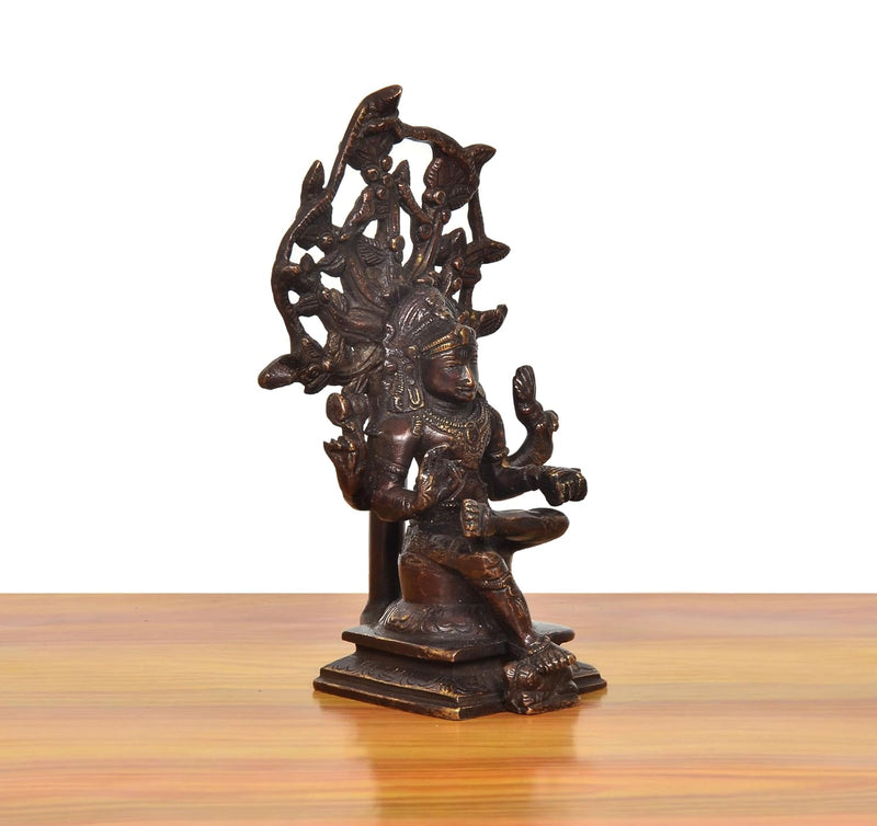 Brass Dakshinamurti Shiva Murti (Height 6.5 Inch)