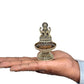 Fine Bronze Lakshmi Laxmi Diya Oil Lamp for Diwali Pooja Gift Decoration Showpiece (Height 4 Inch)