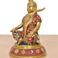 Brass Lord Ram Lala Sitting Statue (Height : 7 inch)