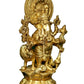 Brass Eight-Armed Lambodara-Brass Idol Lambodara- Ganesha-11 Inch