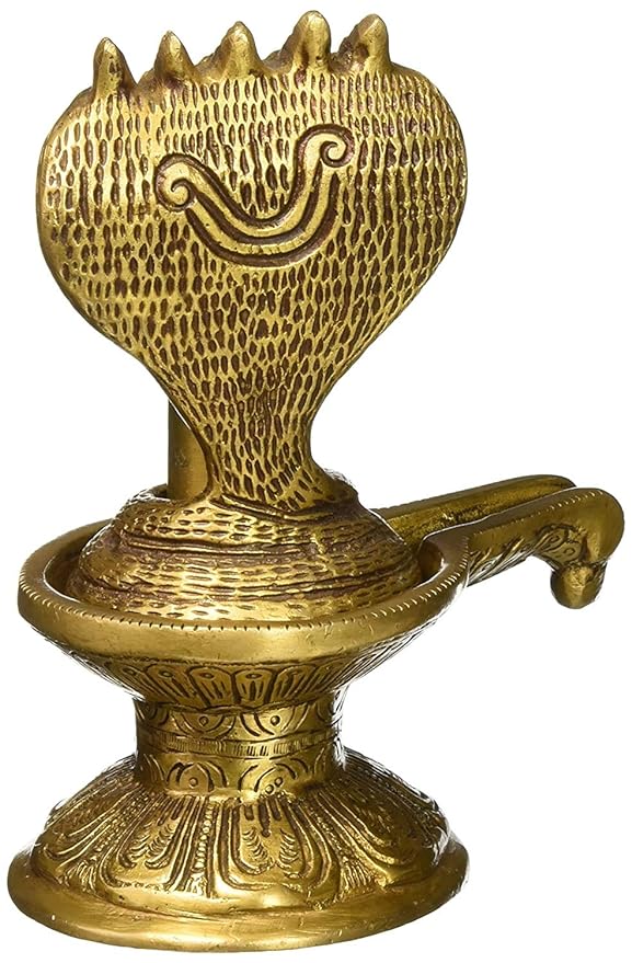 Brass Shiva Ling Murti Lingam Shivling Figurine Brass Sculpture Deity Lord Shiva Statue Hindu Puja Vastu Gifts