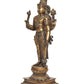 Brass Vishnu Four Armed Standing Vishnu Statue,for Home Decor and Pooja Mandir Temple (Height 21.5 Inch)