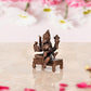 Copper Goddess Varahi Idol Figurine Eight Armed Sculpture Showpiece Home Temple Office Golden Height 4.5 cm