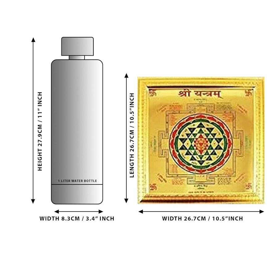Shree Yantra (10.5 inch X 10.5 inch) Pack of 10 Craft Detail