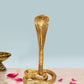 Brass Snake Naag Dev Maharaj (Snake Deity) for Home Office Temple Mandir Pooja Puja Room (Height 10.5 Inch)