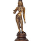 Brass Devi Uma Parvati Statue - Exquisite Hindu Goddess Parvati Devotion, Perfect for Home Temple, Spiritual Decor, and Religious Gifts (Height: 12 Inches)