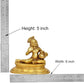 Brass Butter Krishna Bal Gopal Krishna Laddu Gopal Idol Statue | for Pooja Home Decor Mandir | (Height 5 Inch)