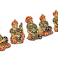 Brass Rajasthani Music Figurines Set for Home Decor Teble Office Statue (Height 5 Inch)