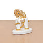 Resin White Krishna Ji Hands with Flute Figurine (Height: 4 Inch)