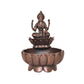 Copper Lakshmi Laxmi Diya Oil Lamp for Diwali Pooja Gift Decoration Showpiece (Height 3 Inch)