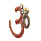 Brass OM Wall Hanging Sculpture (Height: 5 Inch) (Multicolor 1)