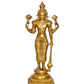 Brass Vishnu Four Armed Standing Vishnu Statue,for Home Decor Pooja Mandir (Height 20.5 Inch)