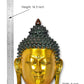 Brass Buddha Head Wall Hanging (Height: 15 Inch)