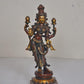 Lakshmi Idol in Standing Position Maha Lakshmi Brass Idol Laxmi MATA Brass Idol for Prosperity Golden Height 18 Inches