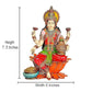 Cold Cast Marble Dust Maa Lakshmi Laxmi for Diwali Pooja, Height 7.5 inch