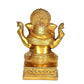 Brass Ganesha Ganesh Ganpati Idol Statue Murti for Home Office Shop, Height : 7.25 inch