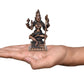 Copper Goddess Rajarajeshvari Idols, Tripura Sundari Murti, Lalita Devi, Rajarajeshwari Sculpture, Raj Rajeshvari Statue,(Height : 4.5 inch)