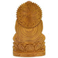 Kadamba Wood Carved Buddha Decorative Showpiece I Lucky Idol I Religious Height 6 Inch