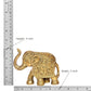 Brass Elephant Figurine - Decorative Statue for Home Decor, Feng Shui, and Good Luck (Height 4 Inch)