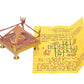 Brass Vastu Dosh Nivaran Chowki Shri Yantra Feng Shui (Height 4 Inch)