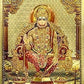 Hanuman Ji Foil Plated Wall Poster (Length 18 Inch Width 12 Inch, Multicolour)