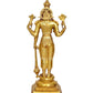 Brass Vishnu Four Armed Standing Vishnu Statue,for Home Decor Pooja Mandir (Height 20.5 Inch)