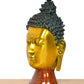 Brass Buddha Head Wall Hanging (Height: 15 Inch)