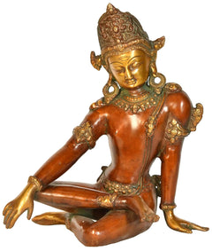 Brass Lord Indra Dev Statue for Vastu and Traditional Décor (Height: 10 Inches)