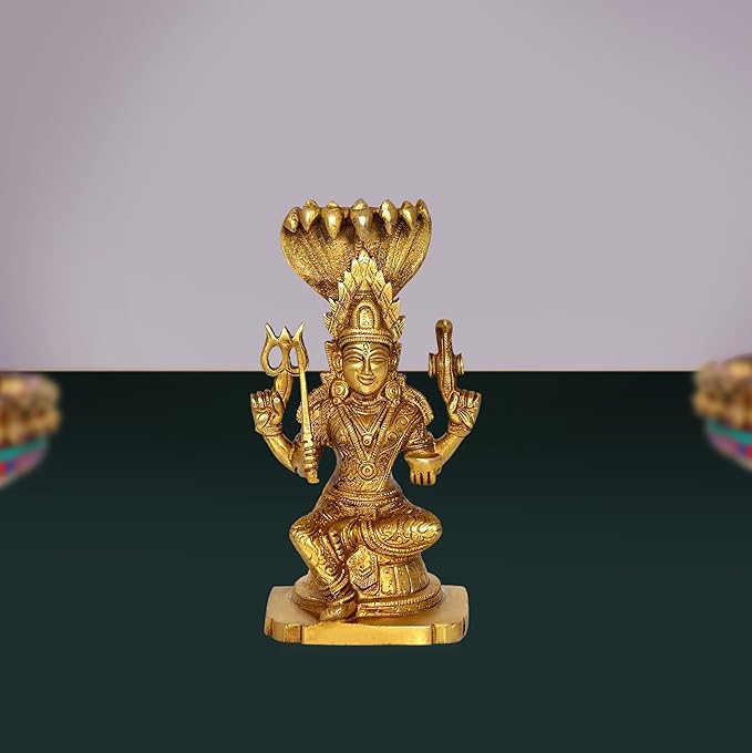 dattatreya Brass Idol of Durga Mariamman Devi Height 8 inches