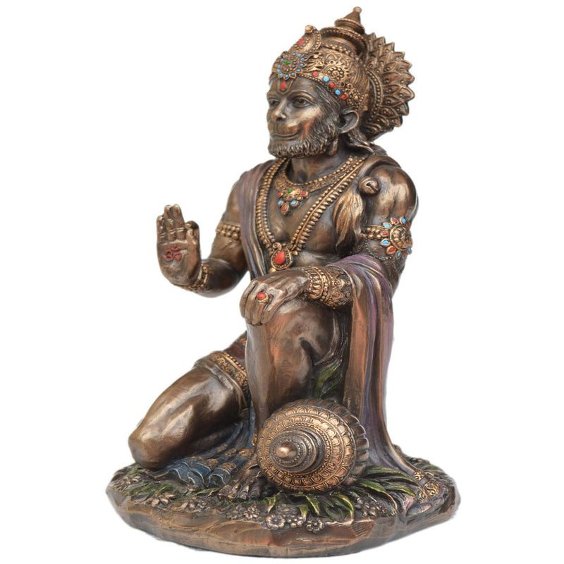 Bonded Bronze Sitting Lord Hanuman (Height 7.5)