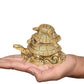 Brass Sindoor Kumkum Box with Peacock Design for Home Decor and Pooja Mandir Height 2.5 Inch