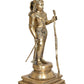 Brass Lord Rama Statue with Stonework Ram ji with Dhanush Idol Statue for Home Decor Pooja Mandir (Height 21 inch)