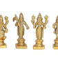 Brass FINE DASHAVATAR/Vishnu Avatars Statue Set (10 PC) Golden Color in Brass (Height : 3.0 Inches)