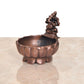 Copper Ganesha Urli Bowl for Floating Flowers Laxmi Urli for Diwali Pooja Gift Decoration Showpiece (Height 3 Inch)