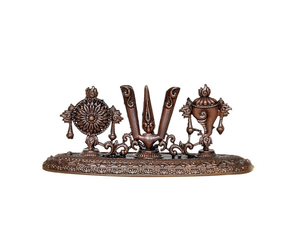 Copper Tirupati Bala ji Statue for Home, Mandir Pooja Decor Idol Color-Copper (Height: 2 Inch)