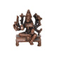 Copper Goddess Varahi Idol Figurine Eight Armed Sculpture Showpiece Home Temple Office Golden Height 4.5 cm