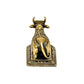 Brass Nandi Cow Statue Idol Murti On Base Decorative Item for Home | Height : 2 Inch