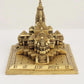 Bhagwan Ram Mandir Model in Brass Shri Ram Birth Place Ayodhya Miniature Model, Height 5 Inch