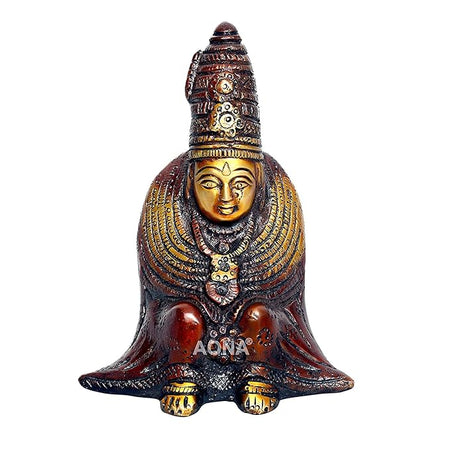 Tulja maa Goddess Brass Handicraft Idol Statue Height 10 Inch