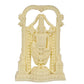 Ivory Cold Cast Tirupati Balaji Murti Idol for Pooja Room in Resin, Height 8 inch