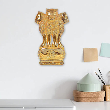 Metal Ashoka Stambh Wall Decor Prefect for your Office