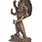 Brass Lord Vishnu's Narasimha Statue for Home Decor Temple Office Mandir, (Height: 11.5 Inch)