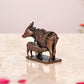 Copper Cow with Calf Pooja Mandir Home Decor (Height 2 Inch)